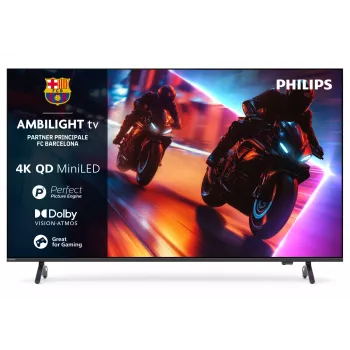 Philips 65MLED920 165,1 cm (65 colių) išmanusis televizorius su Ambilight, QD-Mini LED, Wi-Fi, juodas