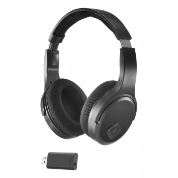 Ausinės Hama 00221847 laidinės ir belaidės Bluetooth juodos
