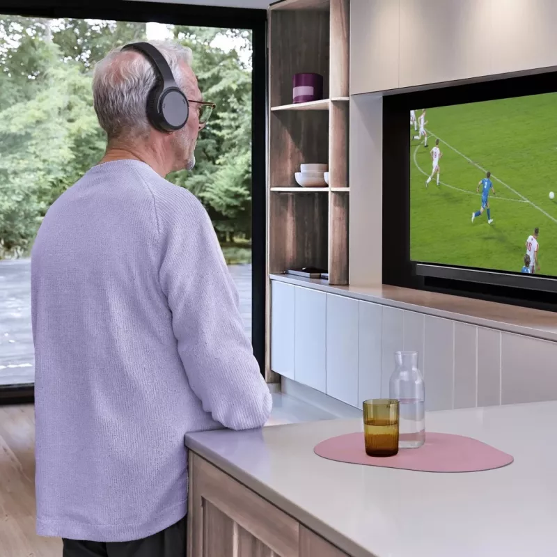 Ausinės Hama 00221847 laidinės ir belaidės Bluetooth juodos