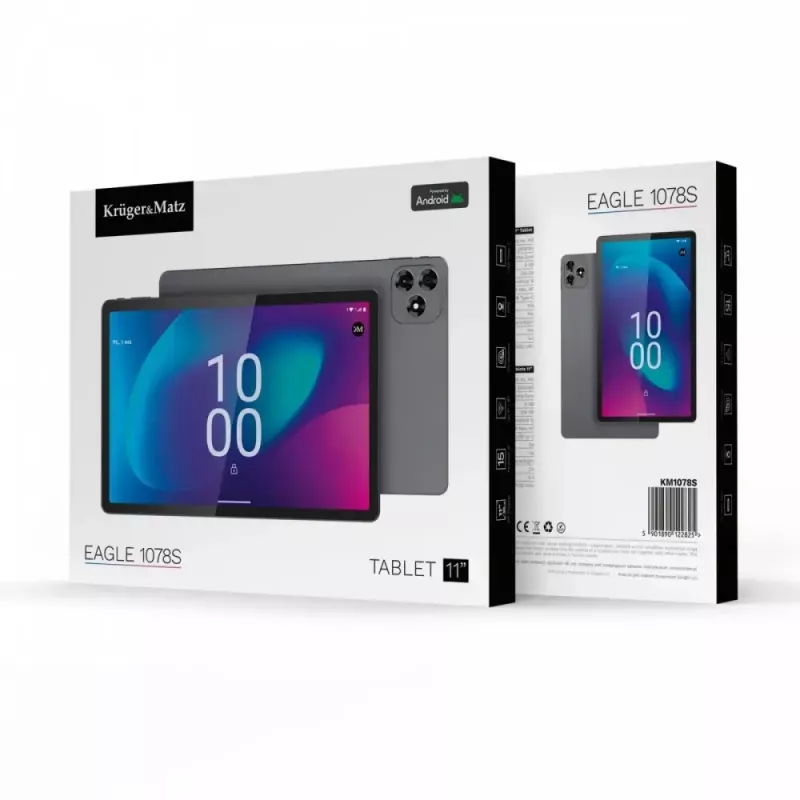 Planšetinis kompiuteris Kruger & Matz KM1078S 10,1 colio ekranas 4G LTE keturių branduolių 2GB RAM 32GB atmintis Android