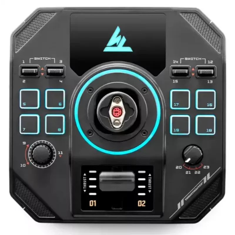 Thrustmaster Sol-R 4 HOTAS juodas USB vairasvirtė + variklio valdymo svirtis Analoginis / Skaitmeninis PC