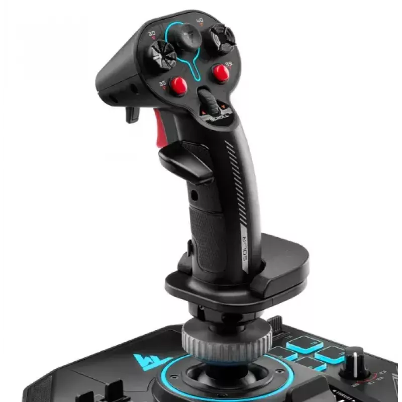 Thrustmaster Sol-R 4 HOTAS juodas USB vairasvirtė + variklio valdymo svirtis Analoginis / Skaitmeninis PC