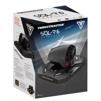 Droselinis blokas Thrustmaster Sol-R 6 Juodas USB-C laidinis analoginis/digitalinis PC, 170×205×125 mm