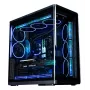 Korpusas ZALMAN P60 BLACK Midi Tower – ATX/Mini-ITX, grūdintas stiklas, 3x120mm šone + 2x120mm gale, 290×475×478 mm