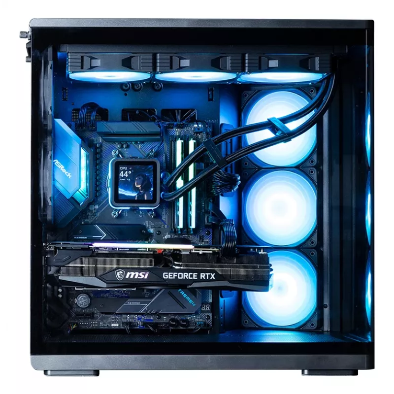 Korpusas ZALMAN P60 BLACK Midi Tower – ATX/Mini-ITX, grūdintas stiklas, 3x120mm šone + 2x120mm gale, 290×475×478 mm