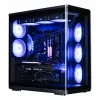 Korpusas ZALMAN P60 BLACK Midi Tower – ATX/Mini-ITX, grūdintas stiklas, 3x120mm šone + 2x120mm gale, 290×475×478 mm