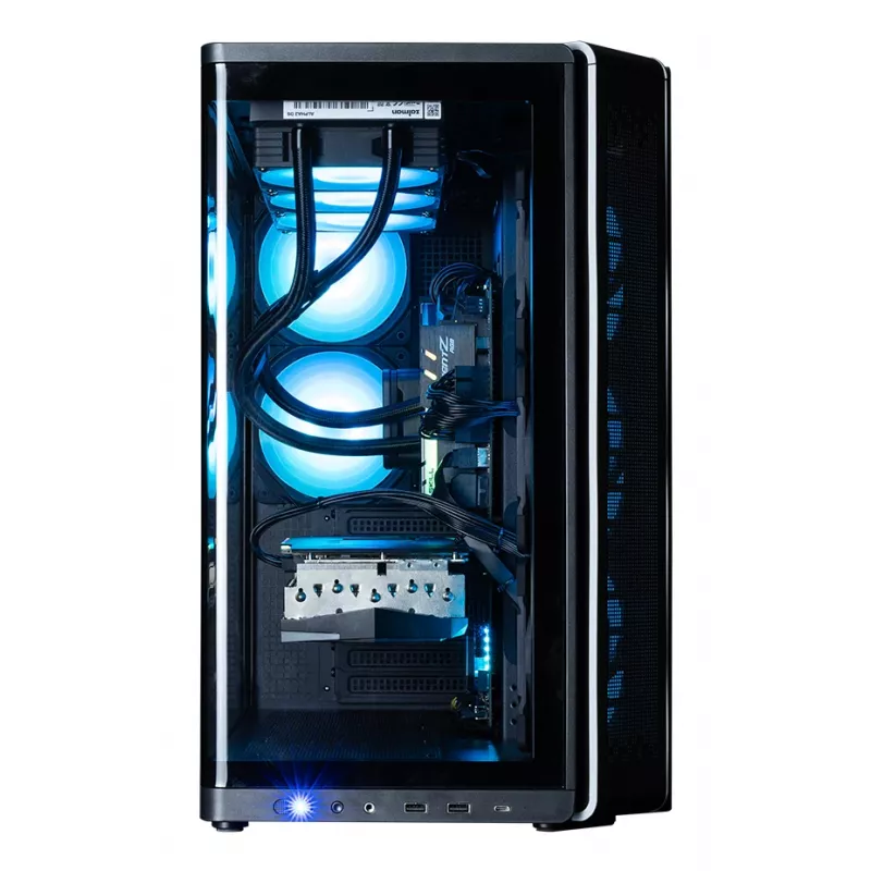 Korpusas ZALMAN P60 BLACK Midi Tower – ATX/Mini-ITX, grūdintas stiklas, 3x120mm šone + 2x120mm gale, 290×475×478 mm
