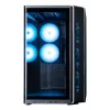 Korpusas ZALMAN P60 BLACK Midi Tower – ATX/Mini-ITX, grūdintas stiklas, 3x120mm šone + 2x120mm gale, 290×475×478 mm