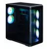 Korpusas ZALMAN P60 BLACK Midi Tower – ATX/Mini-ITX, grūdintas stiklas, 3x120mm šone + 2x120mm gale, 290×475×478 mm