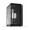 Korpusas ZALMAN P60 BLACK Midi Tower – ATX/Mini-ITX, grūdintas stiklas, 3x120mm šone + 2x120mm gale, 290×475×478 mm
