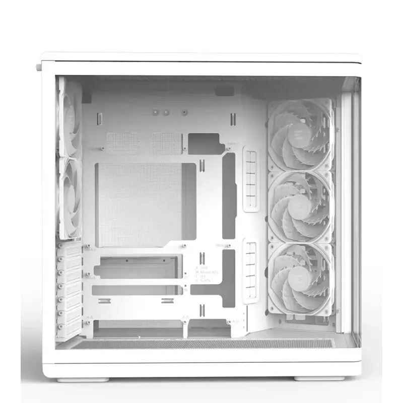 Korpusas ZALMAN P60 Mid-Tower su 5x ARGB ventiliatoriais, baltas