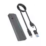 ICY BOX M.2 SATA/NVMe SSD korpusas su USB 3.2 Gen 2 Type-C ir RGB apšvietimu