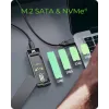ICY BOX M.2 SATA/NVMe SSD korpusas su USB 3.2 Gen 2 Type-C ir RGB apšvietimu