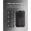 ICY BOX IB-RD3720-CU3 Išorinis HDD/SSD dėklas Juodas 2.5/3.5 colio