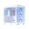 Korpusas ASUS A32 PLUS/WT/TG/ARGB Mid Tower, baltas, ATX, grūdintas stiklas, ARGB, USB-C, palaiko iki 420 mm GPU
