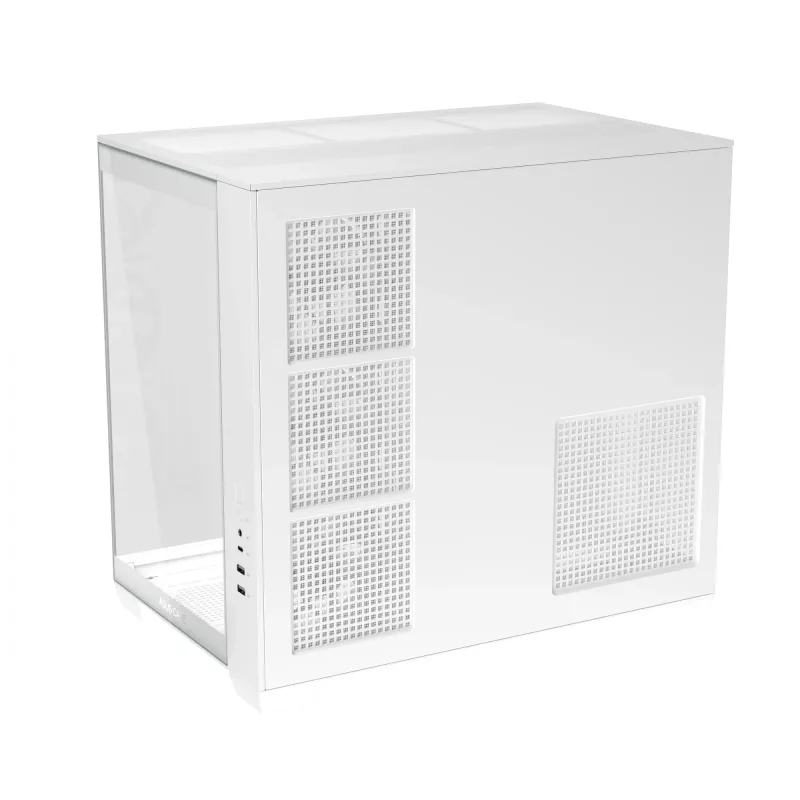 Korpusas ASUS A32 PLUS/WT/TG/ARGB Mid Tower, baltas, ATX, grūdintas stiklas, ARGB, USB-C, palaiko iki 420 mm GPU