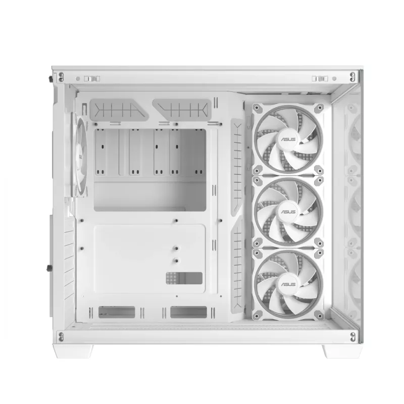Korpusas ASUS A32 PLUS/WT/TG/ARGB Mid Tower, baltas, ATX, grūdintas stiklas, ARGB, USB-C, palaiko iki 420 mm GPU