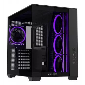 ASUS A32 PLUS TG ARGB PC korpusas, juodas, ATX/micro ATX/Mini-ITX