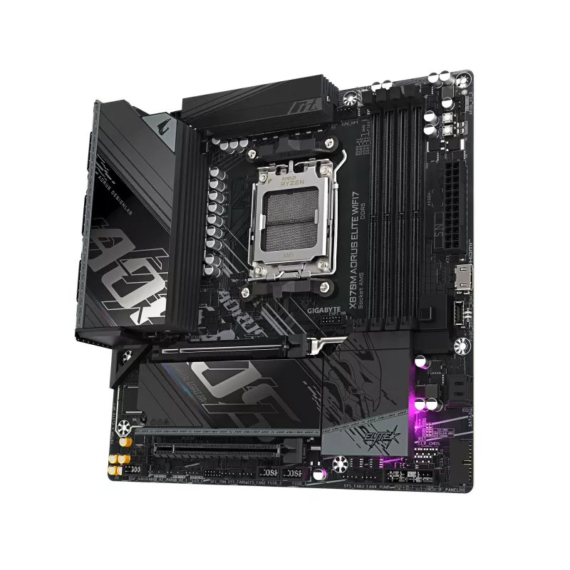 Motininė plokštė GIGABYTE X870M AORUS ELITE WIFI7, AMD X870, Socket AM5, ATX