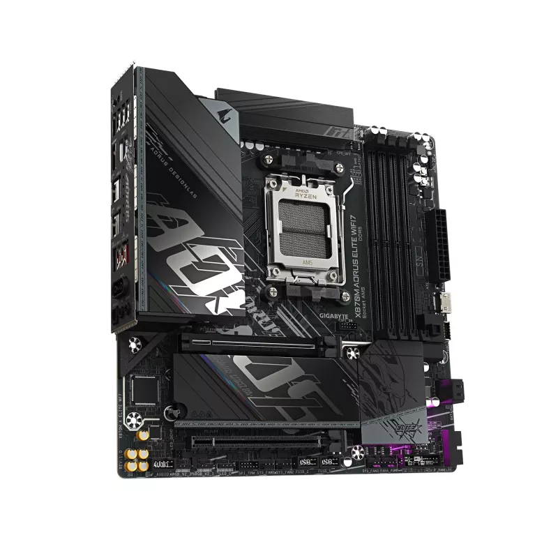 Motininė plokštė GIGABYTE X870M AORUS ELITE WIFI7, AMD X870, Socket AM5, ATX