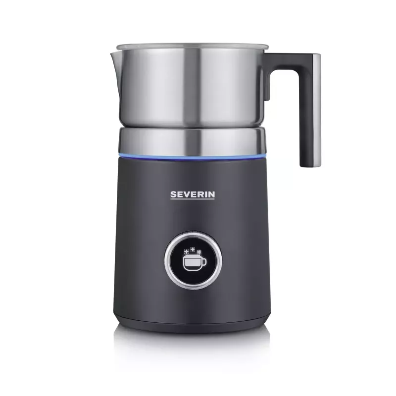 Automatinis pieno putotojas Severin Spuma 700 Plus juodas nerūdijantis plienas SM 3587
