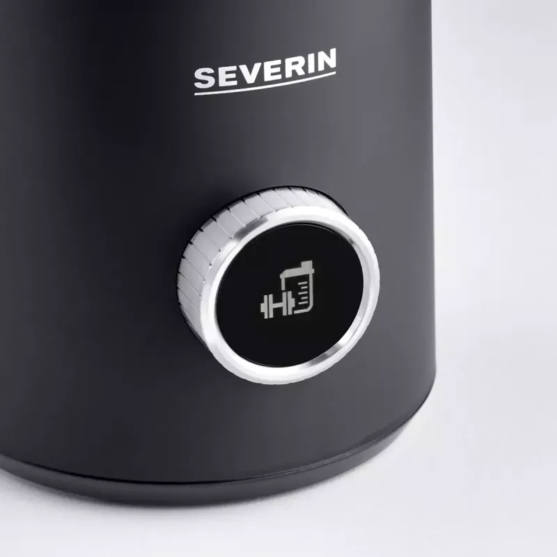 Automatinis pieno putotojas Severin Spuma 700 Plus juodas nerūdijantis plienas SM 3587