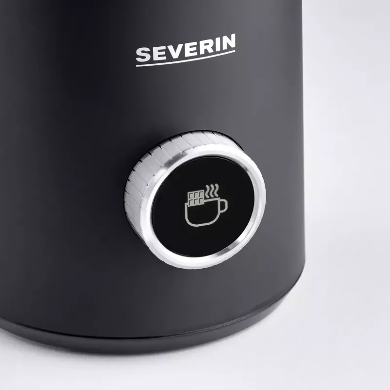 Automatinis pieno putotojas Severin Spuma 700 Plus juodas nerūdijantis plienas SM 3587