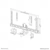 Neomounts AV50-500BL lentyna PTZ/UC kameroms 43-110 colių - VESA - max 5 kg - universali