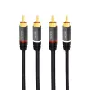 LogiLink CA1203 garso kabelis 1,5 m 2xRCA juodas
