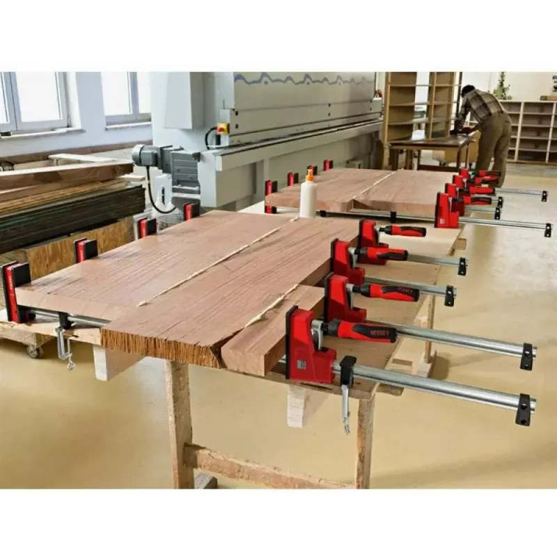 Bessey korpusinis spaustuvas REVO KRE 1250/95 (KRE125-2K) - reguliuojamas 1250 mm strypas, 95 mm gylis