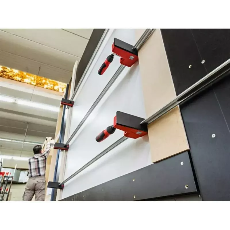Bessey korpusinis spaustuvas REVO KRE 1250/95 (KRE125-2K) - reguliuojamas 1250 mm strypas, 95 mm gylis