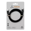 SBOX laidas USB Type-C -> USB Type-C M/M 1m juodas 60W