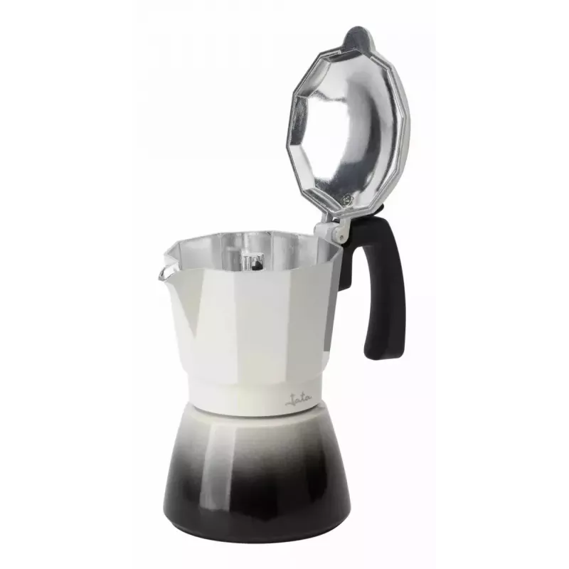 Jata HCAF2406 kavos virimo puodas (Moka) 0,3 L, rankinis, juodas/baltas, 100,5 mm