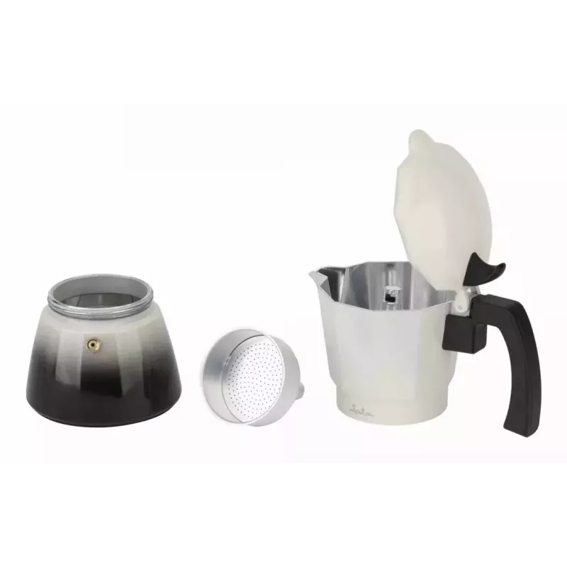 Jata HCAF2406 kavos virimo puodas (Moka) 0,3 L, rankinis, juodas/baltas, 100,5 mm