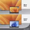 HDMI kabelis 4smarts 540955 2m USB C HDMI Type A baltas