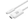 HDMI kabelis 4smarts 540955 2m USB C HDMI Type A baltas