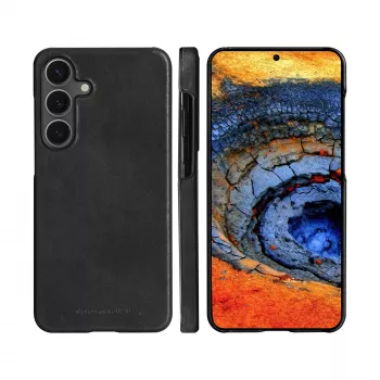 dbramante1928 Lynge dėklas Samsung Galaxy S25 (15,8 cm / 6,2 inch) juodas, odinis užlenkiamas dėklas