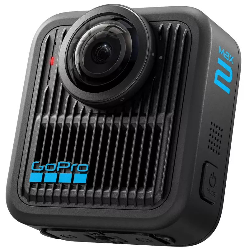 Veiksmo kamera GoPro MAX 2 – 29,5 MP, 8K Ultra HD vaizdo įrašas 100 kadrų per sekundę, GPS, Wi‑Fi, įmontuotas LCD ekranas
