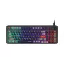 Klaviatūra MSI Forge GK110 — Pilno dydžio (100%), USB laidinė, QWERTY JAV anglų, membraninė, RGB apšvietimas, 97 klavišai, Juoda