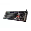 Klaviatūra MSI Forge GK110 — Pilno dydžio (100%), USB laidinė, QWERTY JAV anglų, membraninė, RGB apšvietimas, 97 klavišai, Juoda