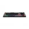 Klaviatūra MSI Forge GK110 — Pilno dydžio (100%), USB laidinė, QWERTY JAV anglų, membraninė, RGB apšvietimas, 97 klavišai, Juoda