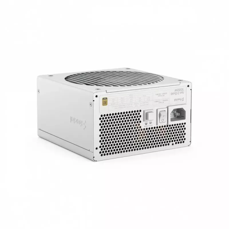 Maitinimo blokas Fractal Design FDE Ion+ 3 GOLD 1000W 80+ GOLD Baltas — 1000 W, 80+ Gold efektyvumas, ATX