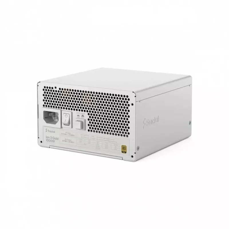 Maitinimo blokas Fractal Design FDE Ion+ 3 GOLD 1000W 80+ GOLD Baltas — 1000 W, 80+ Gold efektyvumas, ATX
