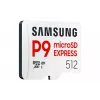 microSDXC atminties kortelė Samsung P9 Express 512 GB, UHS-I, Skaitymas 800 MB/s, V30, U1, balta