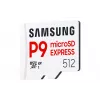 microSDXC atminties kortelė Samsung P9 Express 512 GB, UHS-I, Skaitymas 800 MB/s, V30, U1, balta