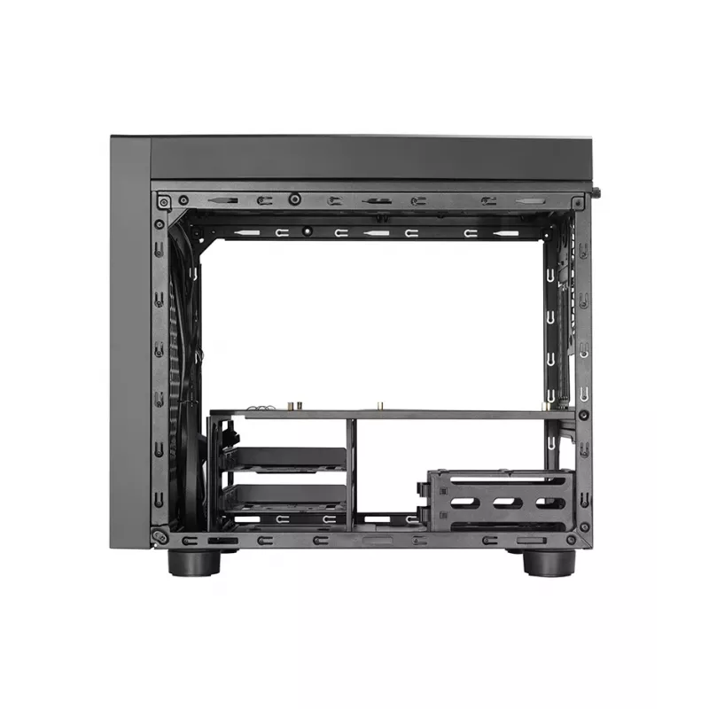 Korpusas CHIEFTEK CI-03B-OP Cube juodas – Micro ATX/Mini-ITX, 2x3.5 colio + 2x2.5 colio, 1x200 mm priekinis ventiliatorius
