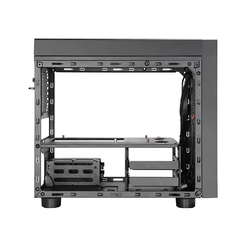 Korpusas CHIEFTEK CI-03B-OP Cube juodas – Micro ATX/Mini-ITX, 2x3.5 colio + 2x2.5 colio, 1x200 mm priekinis ventiliatorius