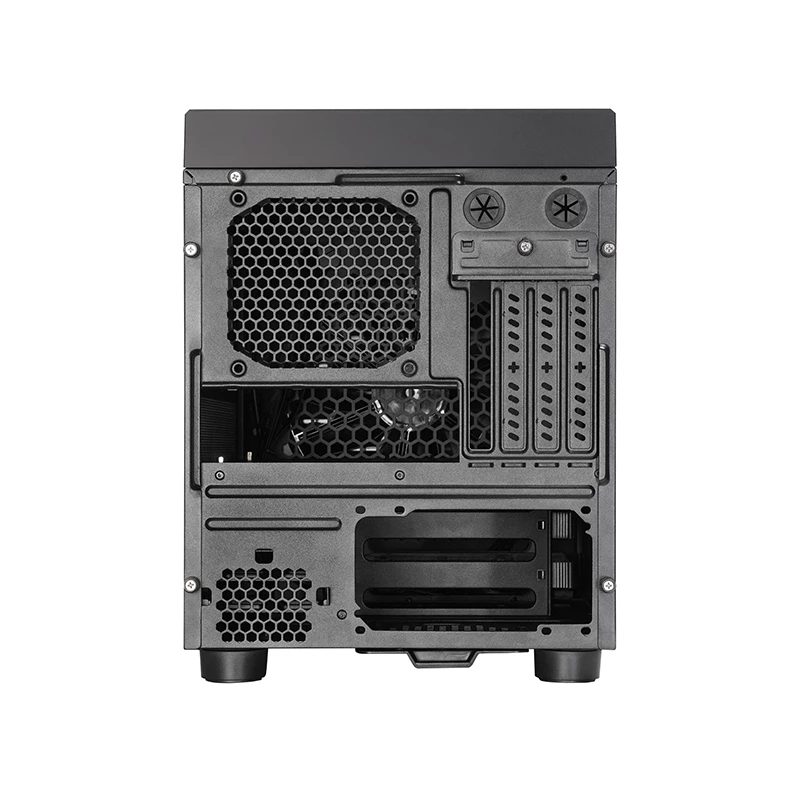 Korpusas CHIEFTEK CI-03B-OP Cube juodas – Micro ATX/Mini-ITX, 2x3.5 colio + 2x2.5 colio, 1x200 mm priekinis ventiliatorius