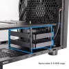 Korpusas CHIEFTEK CI-03B-OP Cube juodas – Micro ATX/Mini-ITX, 2x3.5 colio + 2x2.5 colio, 1x200 mm priekinis ventiliatorius