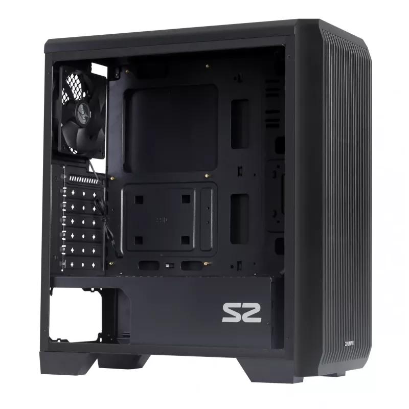 Zalman S2 Midi Tower korpusas - juodas su langu